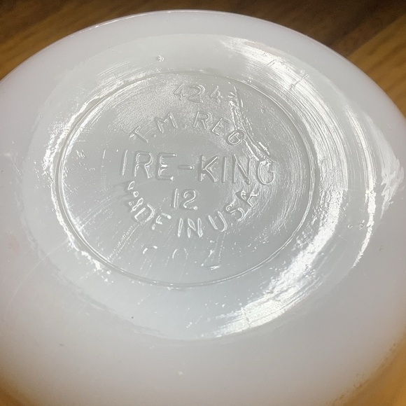 Two Fire King Peach Luster Custard Cups - Picture 6 of 6